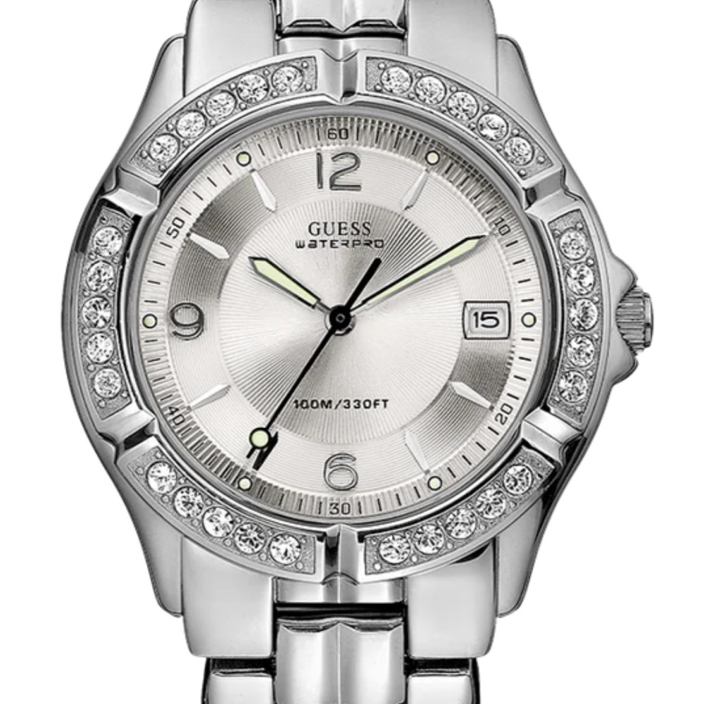Guess Silver Waterproof Watch